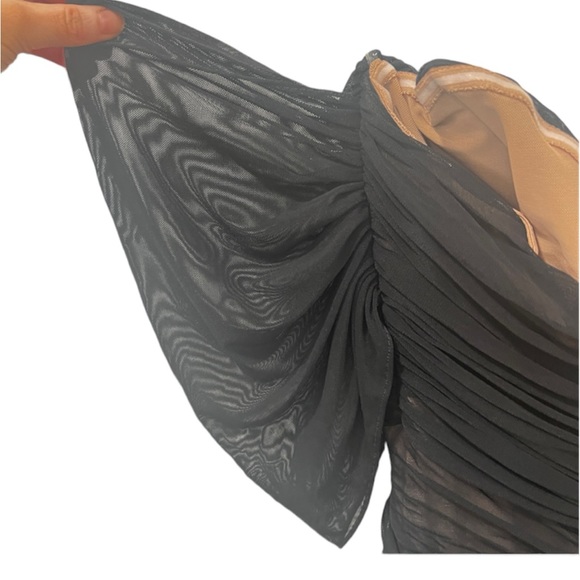 NWT NOOKIE DITA MESH GOWN MAXI DRESS size medium in black - Picture 7 of 13